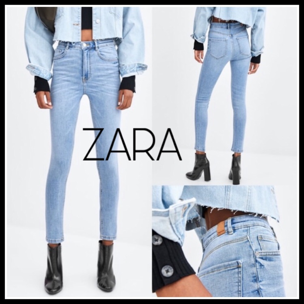 ✨ ZARA Trafaluc high waisted hi rise skinny jeans